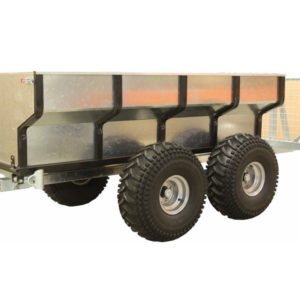Timber trailer with cargo boxCOMBO 1000