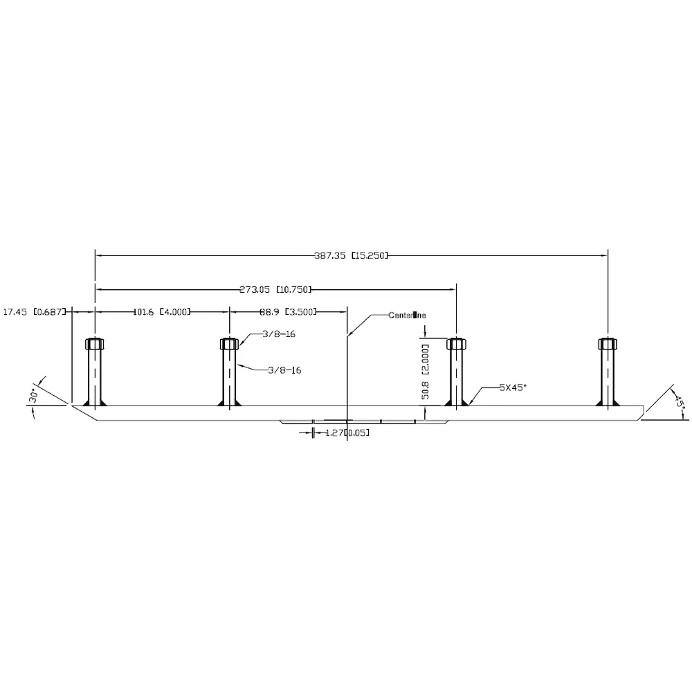 Sno-X ohjainrautapari 5" 90° C&A Pro
