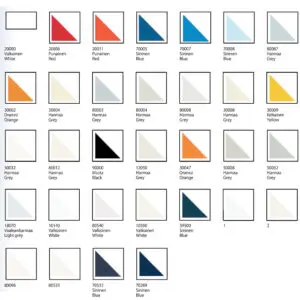 Gelcoat värikartta