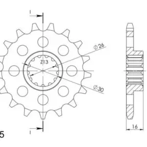 JT- Etuhammasratas F313-16