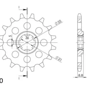 JT- Etuhammasratas F507-15