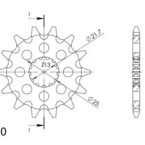 JT- Etuhammasratas F565-16