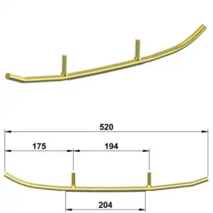 Totaltek LY-07R Racing ohjainraudat Lynx / Ski-Doo
