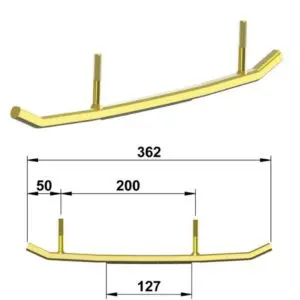 Totaltek PO-08U Utility ohjainraudat Polaris