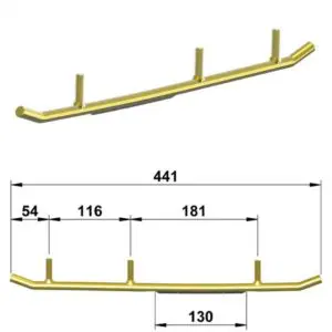 Totaltek PO-14N Sprint ohjainraudat Polaris