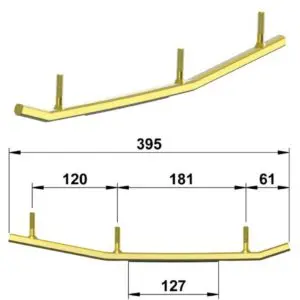 Totaltek PO-15U Utility ohjainraudat Polaris