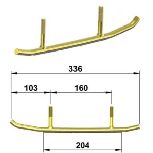 Totaltek SK-08R Racing ohjainraudat Ski-Doo / Lynx