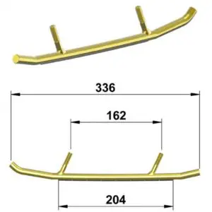 Totaltek SK-11R Racing ohjainraudat Ski-Doo / Lynx