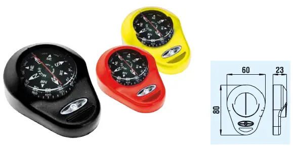 Riviera kompassi BM mizar Black 119-0420-04