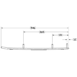 Sno-X Ripper Four Ohjausrauta pari 4″ Kovametalli
