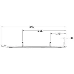 Sno-X Ripper Four Ohjausrauta pari 4" Kovametalli