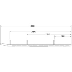 Sno-X Ripper Four Ohjausrauta pari 4" Kovametalli