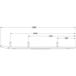 Sno-X Ripper Four Ohjausrauta pari 4" Kovametalli