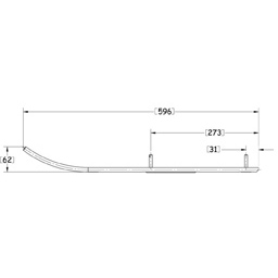 Sno-X Ripper Four Ohjausrauta pari Lynx/Ski Doo vm.95-02 4″ Kovametalli