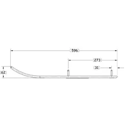 Sno-X Defender Ohjausrauta pari Lynx/Ski Doo vm. 95-02