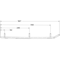 Sno-X Ripper Four Ohjausrauta pari Yamaha vm.85-88 4″ Kovametalli
