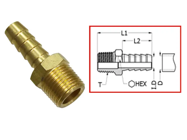 SeaX, polttoaineliitin Universal 1/4 NPT x 1/4