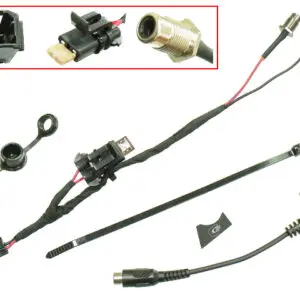 Sno-X Lämmitettävän visiirin/laukun pistokesarja Skidoo Rev-G4