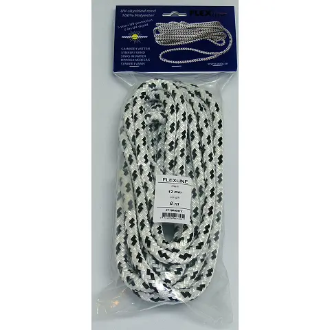 Kiinnitysköysi FLEXL Valk.-Musta 14mm 10m