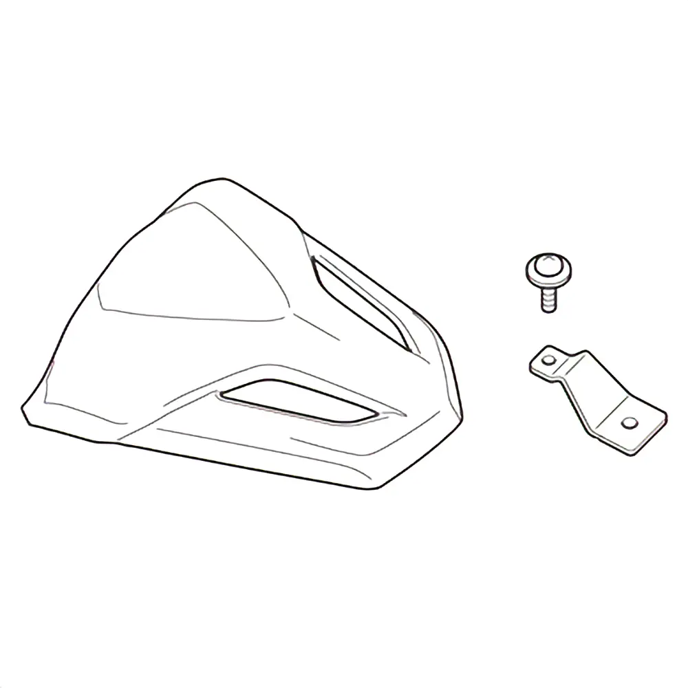 Honda "ankanpyrstö" Rear Seat Cowl - musta - 08F74-MGM-830