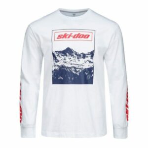 Miesten pitkähihainen t-paita Ski-Doo Summit valkoinen (2022)