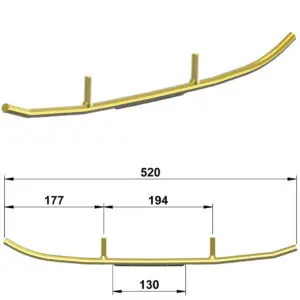 Totaltek LY-07N Sprint ohjainraudat Lynx / Ski-Doo