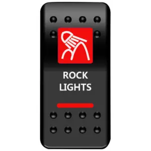 Valokatkaisin taustavalolla mönkijään