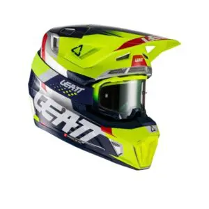 Leatt crossikypärä Moto 7.5 V22, Lime + ajolasit Velocity 4.5