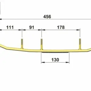 Totaltek LY-08F Freeride ohjainraudat Lynx / SLP