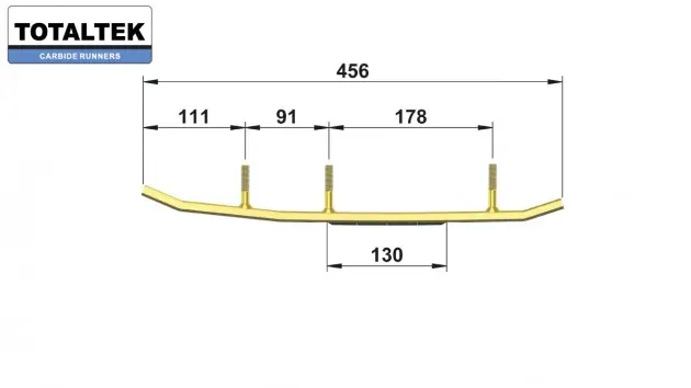 Totaltek LY-08F Freeride ohjainraudat Lynx / SLP