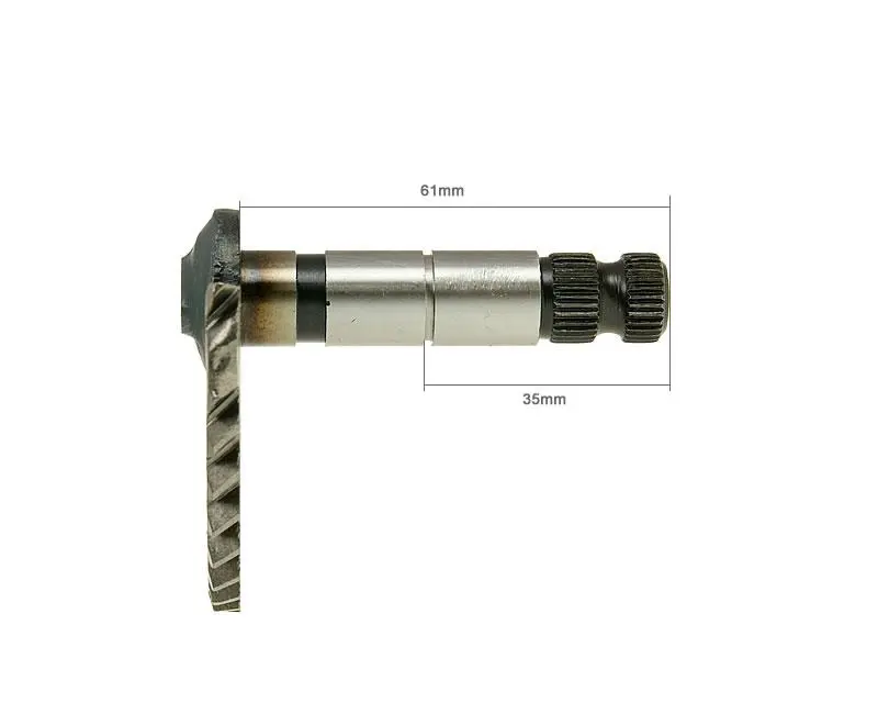 Käynnistyspolkimen aksila, 61mm/35mm, Kiina-skootterit 4-T 50cc / Peugeot 4-T /