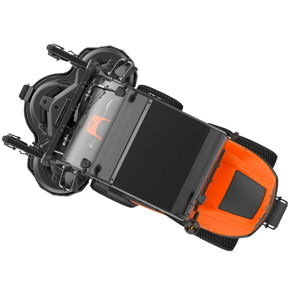 Husqvarna P 525DX ajoleikkuri hytillä + 155 cm Combi leikkuulaite - Image 4