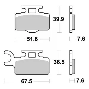 752RSI *  SBS jarrupalat Racing Sintered
