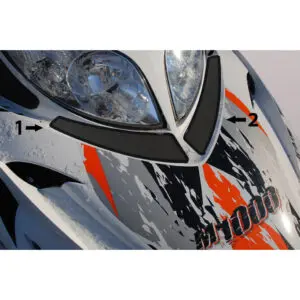 Frogzskin Arctic Cat Headlight Vent Cover (2 pc) – 05-11 M-Series, 06-11 CF