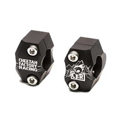 CFR 7/8" to 1 1/8" Ylikoon ohjaustangon adapteri Musta