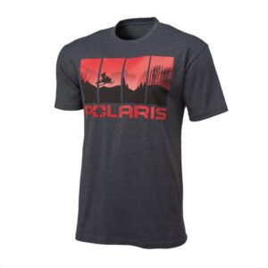 Polaris t-paita Snow 4 Scene, harmaa / punainen