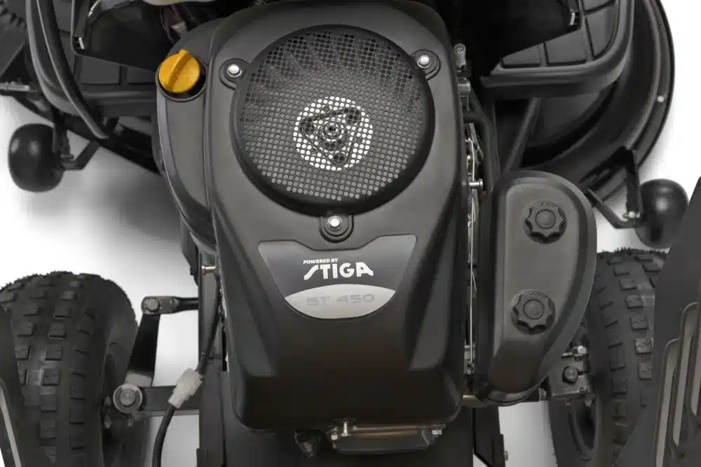 Stiga Tornado 398 puutarhatraktori / päältäajettava ruohonleikkuri - Image 6