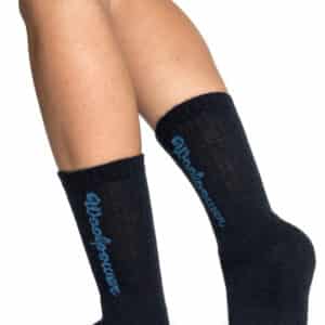 Woolpower Socks Logo 400 musta 45/48