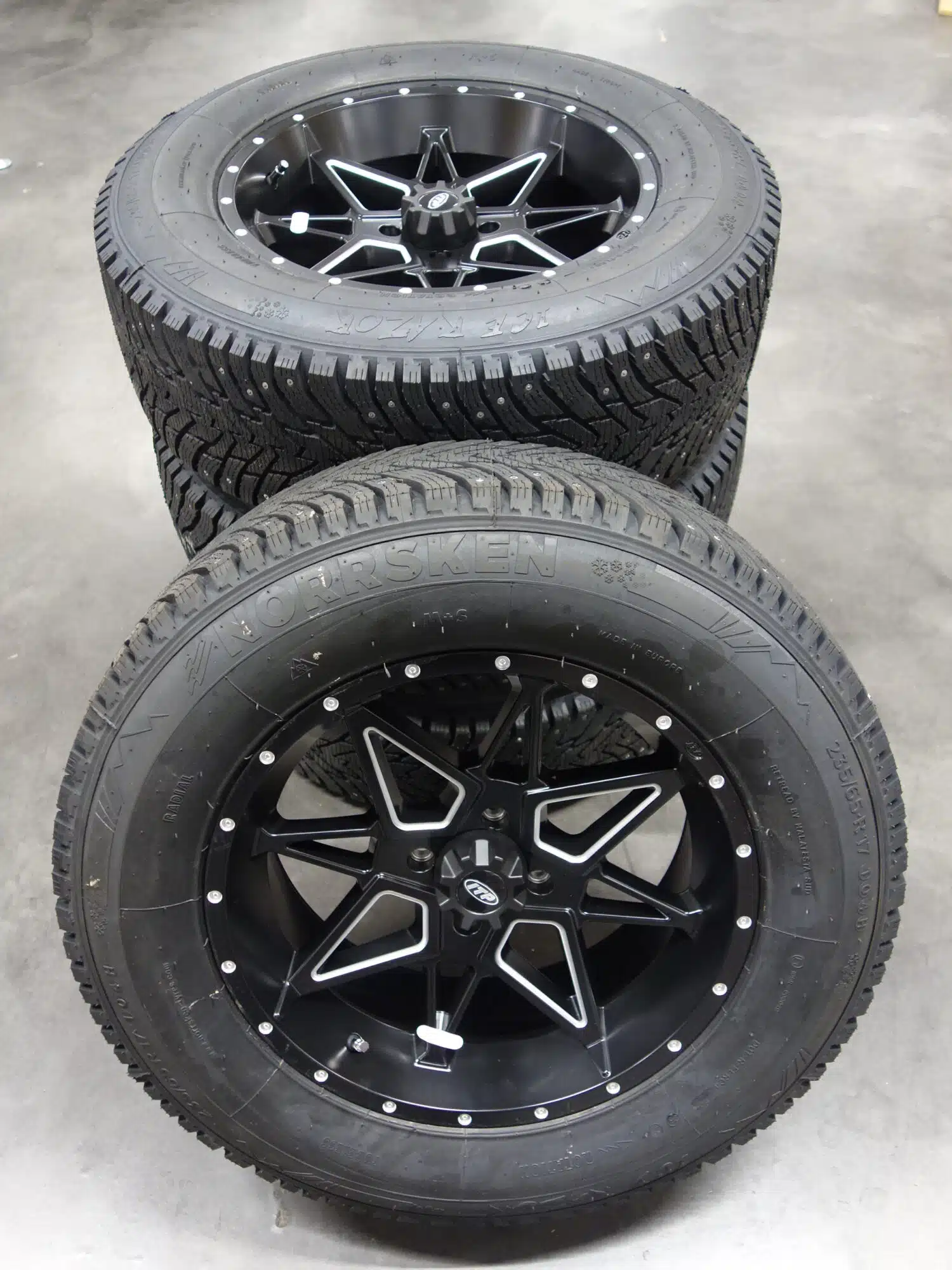 Mönkijän talvirengassarja 17" ITP alumiinivanteilla Norrsken Ice Razor