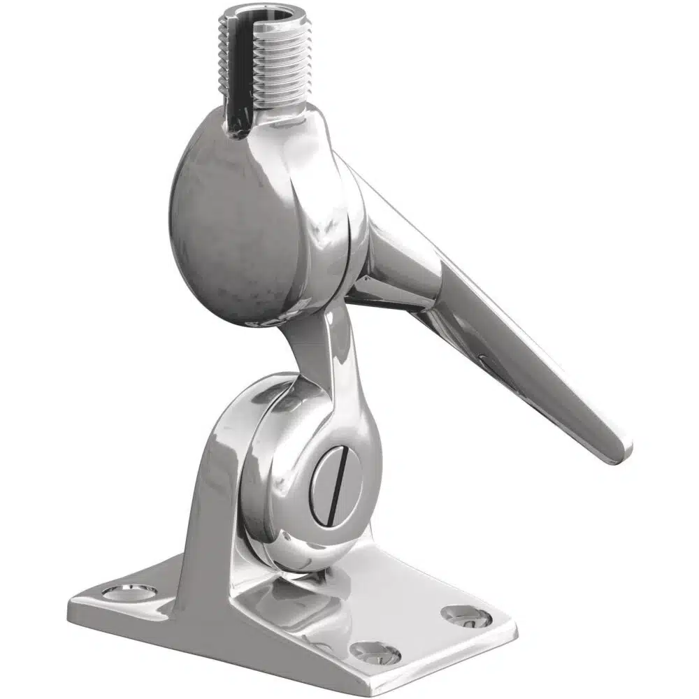 Shakespeare 5187 sleek stainless steel ratchet mount 115-503-003