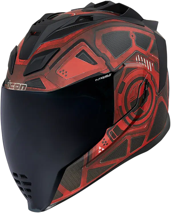 Icon moottoripyöräkypärä Airflite Blockchain Red