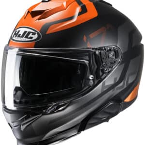 HJC moottoripyöräkypärä i71 Enta musta / harmaa / oranssi