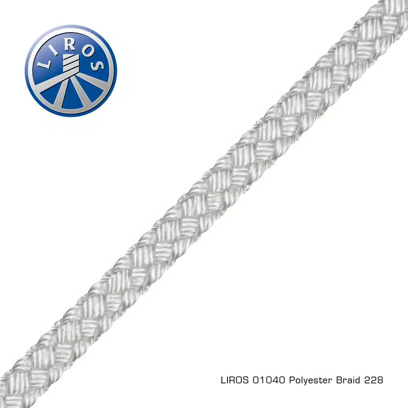 Polyester Braid white 5mm x 250m 505-01040-0500-228