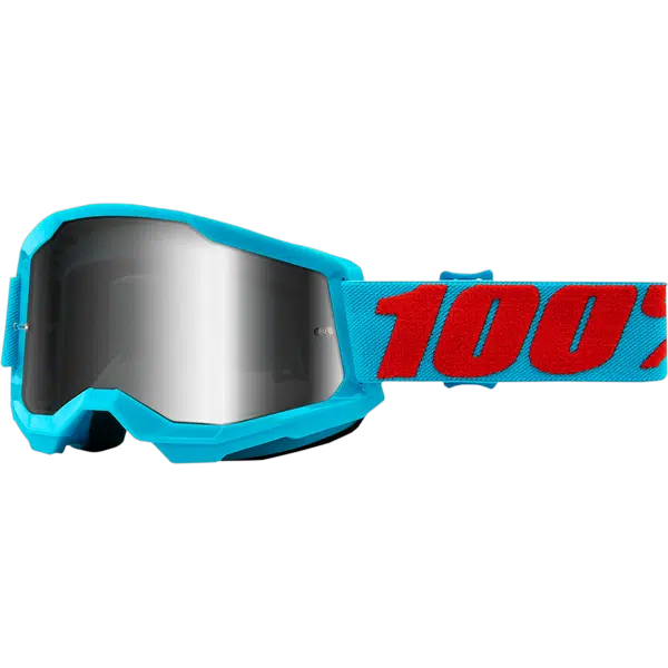 100% Ajolasit Strata 2, vaaleansininen - hopea peililinssi