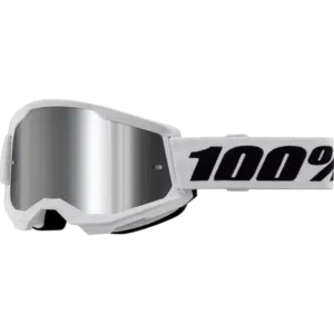 100% Ajolasit Strata 2, valkoinen – hopea peililinssi