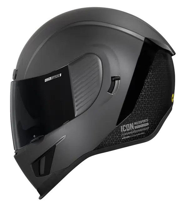 Icon moottoripyöräkypärä Airform Counterstrike MIPS, hopeanharmaa - Image 3