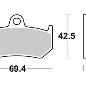 Sbs Jarrupalat Sintered Taakse