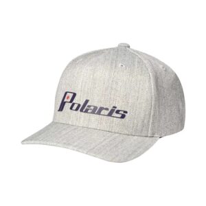 Polaris lippis Heritage Flat Bill Cap, harmaa