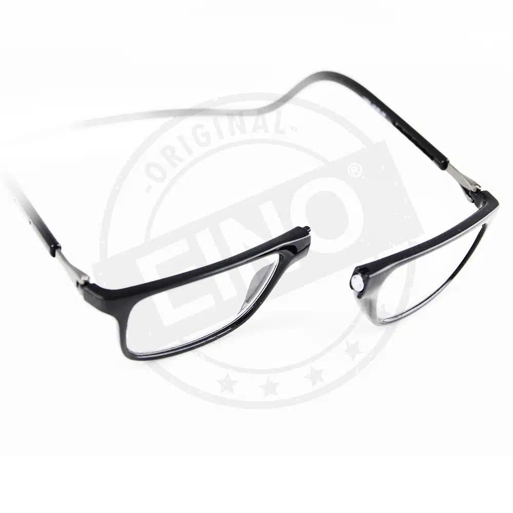 Eino lukulasit, musta, pehmeä niskaremmi - Image 2