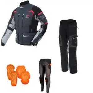 Rukka Adventure ajopuku Rimo-R - Pakettitarjous suojilla! (antrasiitti)